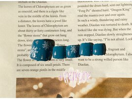 雪の結晶アートネイル☆