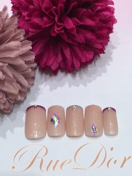 ツメトトノウ/カラーフレンチ&ダイヤホロ