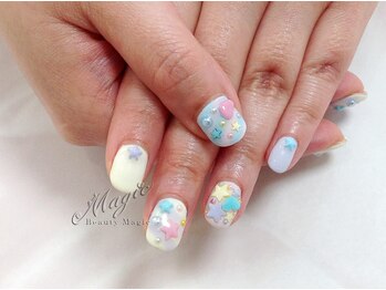 ネイルサロン ビューティーマジック 川口店/カラフルポップネイル