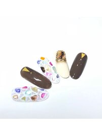 カラフルシェルネイル☆