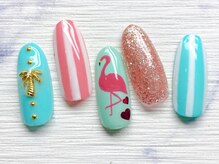 ネイルサロン インプレス(Impress)/フラミンゴネイル