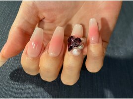 チークnailハートcrystalにpearl