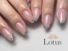 ロータス ネイルアンドアイラッシュ(Lotus)/ガラスフレンチ♪