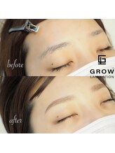 ネイルアイサロンアンドスクール リッカ(Lycka)/美眉+グロウラミネーション/眉毛