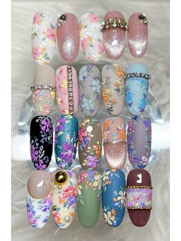 ソラール(SOLAR)/花柄アート★サンプル