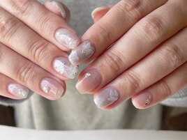 Narumi限定手書きフラワーネイル