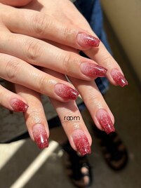 ラメグラデーション×スカルプ