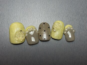 アイ ネイルズ 天神店(I nails)/イエローワンホン　￥8100