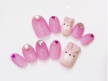ネイルコレクション ピンク(Nail Collection Pink)/オーダーチップ放題★うさちゃん