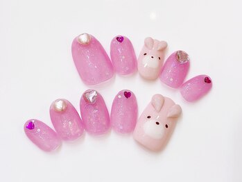 ネイルコレクション ピンク(Nail Collection Pink)/オーダーチップ放題★うさちゃん