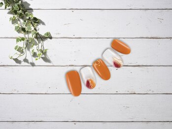 ファストネイル 上野店(FAST NAIL)/細フレンチ 秋色 【11437】