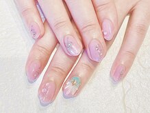 ブレスネイル(brace Nail)/ピンクの夏ネイル