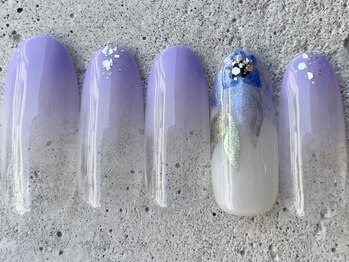 シンプル紫陽花グラデ ￥7500