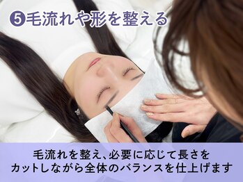 ヘイリーブロウ 西宮北口店/5.毛流れや形を整える