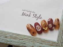 ミンクスタイル 恵比寿店(Mink Style)/べっ甲お花ネイル