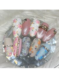 花柄ネイル☆サンプル