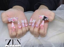 ゼン ネイル デザイン 池袋(ZEN NAIL DESIGN)/* 長 さだしやり放題×つけ放題