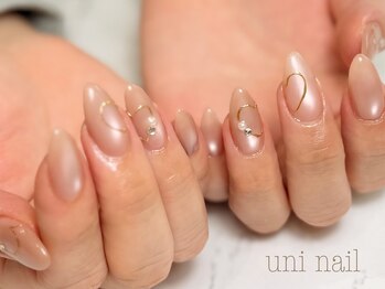 ウニネイル(uni nail)の写真/定額で理想の指先に♪豊富なサンプルと大人可愛いデザインがお気に入り！