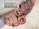 エスフィーネイルサロン リシェル(Esfy nailsalon Richer)の写真/デザインフットやりたい方★【フリーアート2本¥9800/10本¥10800】視線が集まる自分好みのフットネイル♪