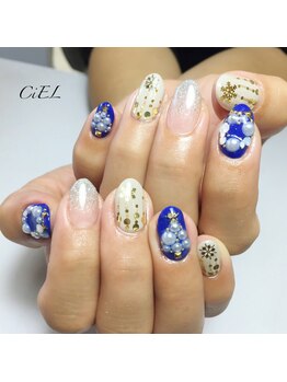 ネイルデザイン シエル(nail design CiEL)/大人クリスマス