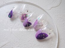 ネイルサロン ブランシュール(Nail Salon Blancheur)/重ね丸フレンチ＆ホロドット