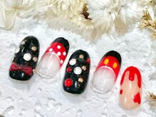 ネイルサロン ロゼプリュム/血だらけハロウィンをキュートに