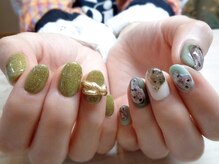 アミュリー ネイル アトリエ(Amury nail atelier)/アシメ トレンド パラジェル