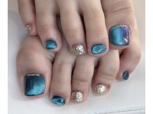 ヘアーアンドネイル ルシア(Hair&Nail Lucia)/青のマグネットで夏らしく♪