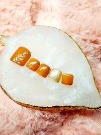 人気フットバレンタインネイル♪