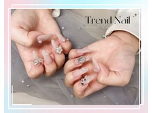 トレンドネイルスタジオ(Trend Nail Studio)/ベージュ色の長さ出し