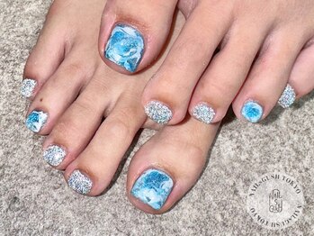 ネイルズガッシュ 溝の口店(NAILs GUSH)/フット/ニュアンス/フラッシュ