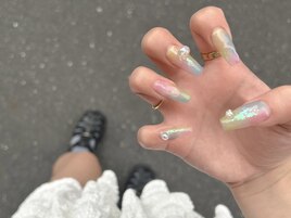 ★うる艶シャボン玉ネイル★