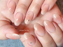 アトリエ ラビータ(atelier la vita)/チーク　ラメグラデーション