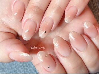 アトリエ ラビータ(atelier la vita)/チーク　ラメグラデーション