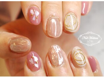 ジュジュ(Juju)/ピンクメタルニュアンスネイル