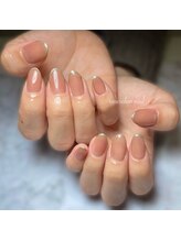 トータルビューティーローズ(Rose)/スキニーフレンチネイル