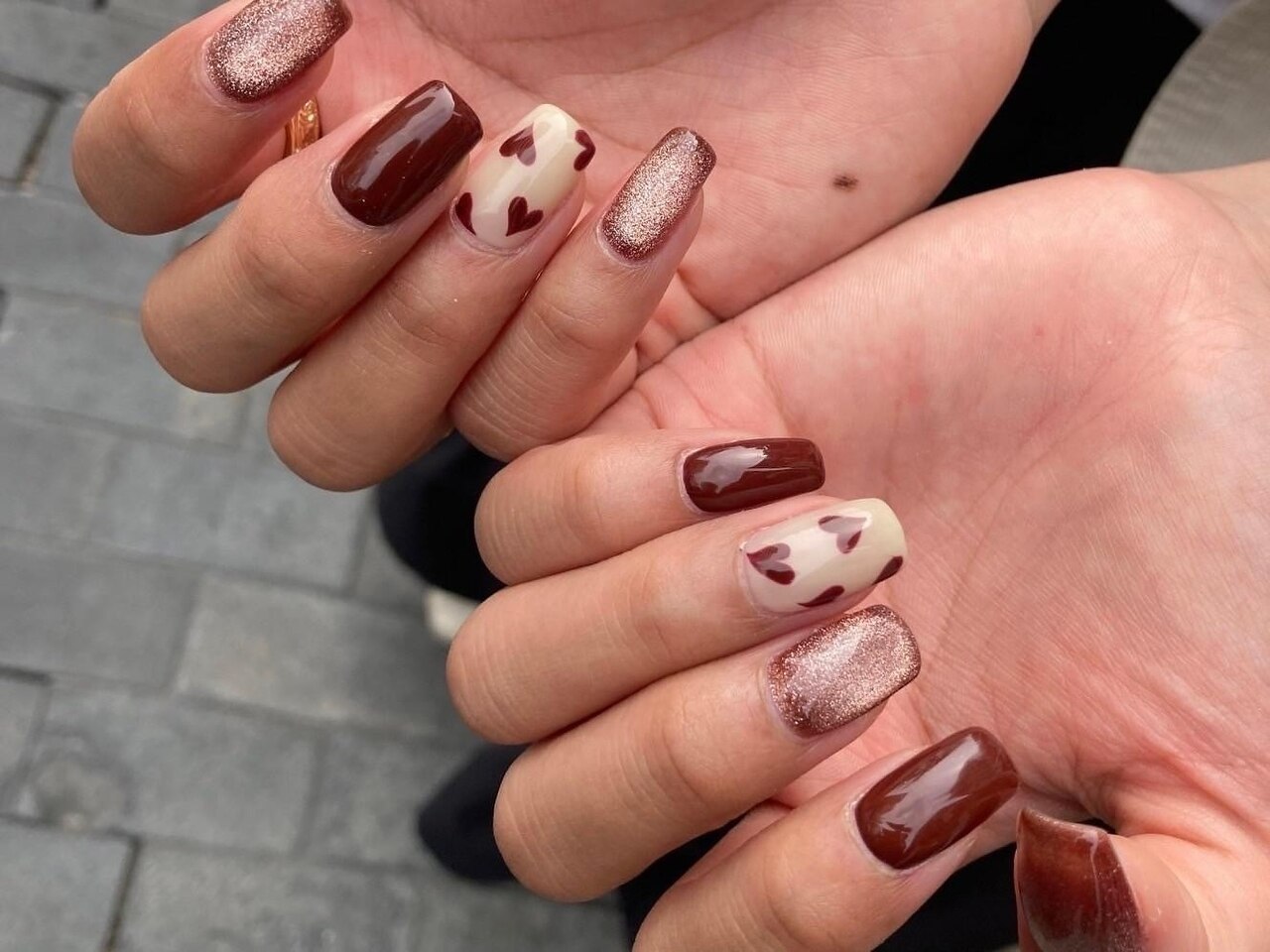 即おしゃれ♪ニット＆チェックネイル 【サイズオーダー制】 ネイル