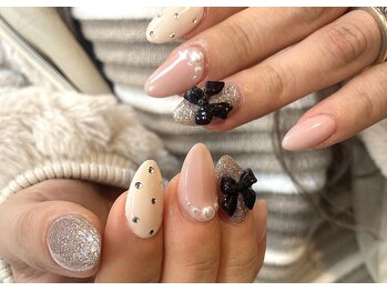 ルアナネイルナゴヤ(LUANA nail nagoya)/リボンパーツネイル