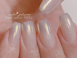 オーロラグラデーションネイル