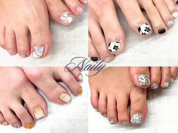 ネイリー 立川店(Naily)の写真/【人気爆発★FOOT90分やり放題8,500円】デザイン・パーツ持ち込みOK！幻想的な煌めきを足元へ♪