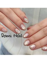 Domi Nail Salon 渋谷店　長さだし/持ち込み/フィルイン/ワンホン/マグネット×ホロ＊
