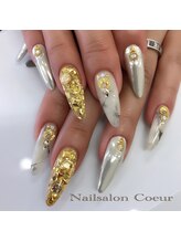 ネイルサロン クール(Nailsalon Coeur)/キラキラ グレージュ リゾート