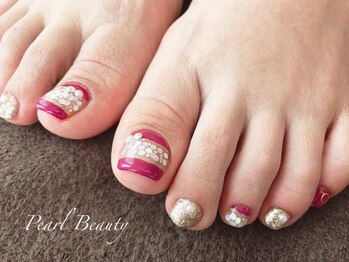パールビューティーラッシュアンドネイル(Pearl Beauty Lash nail)/フットネイル