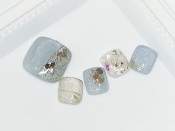 ブリノス(BLINOSS)/爽やかブルー☆フットデザイン