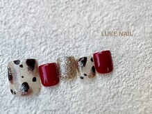 ルークネイル 恵比寿店(LUKE NAIL)/秋フットアニマルネイル　秋冬