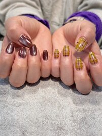 チェックネイル