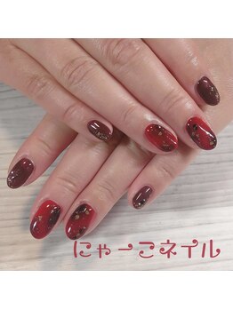 にゃーこネイル/タイダイ☆定額￥5980