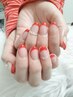 新規オフあり★ハンドフレンチネイル　　クリアベース　¥5800