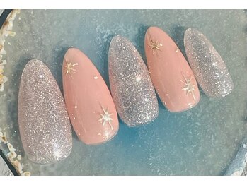 定額シンプル大人上品ネイル