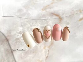 ハート マット ピンク